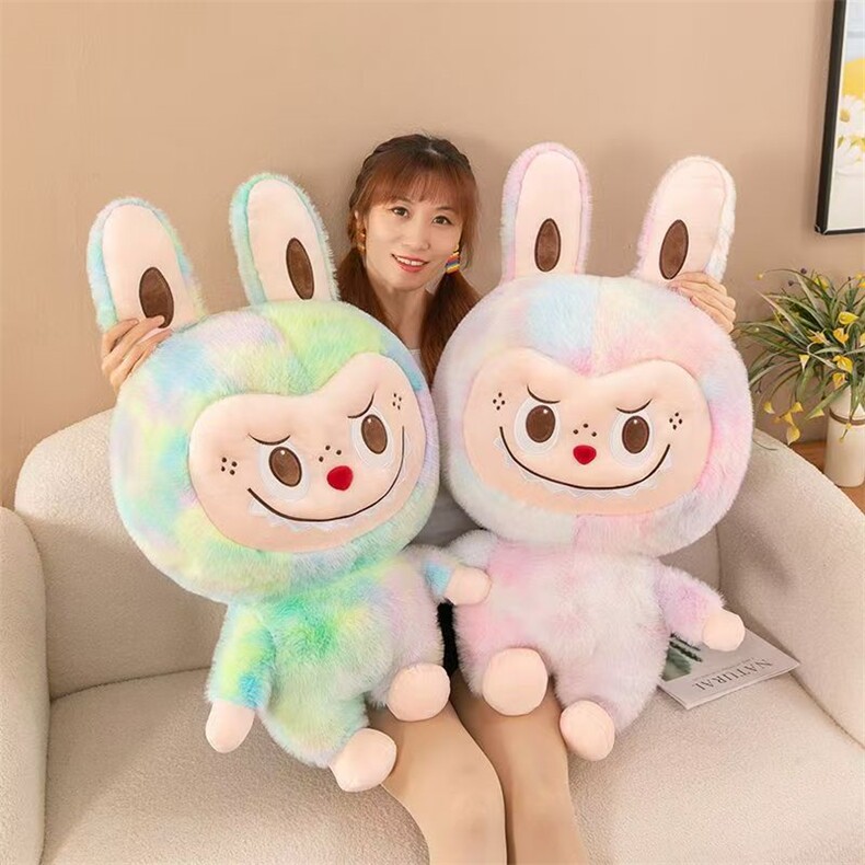 金貂扎染泡泡玛特可爱精品毛绒公仔玩具抱枕女生礼物玩具，佳美玩具网供