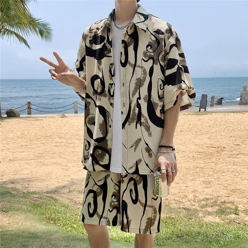 泼墨套装TZ77808特P45衬衫DCS77809特P27DK77810特P18套装控88,男装衬衫,星座227-7