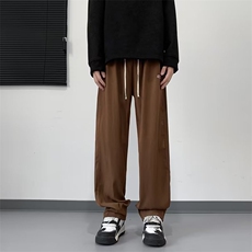 西装裤九分阔腿直筒宽松秋季潮流休闲高街长裤子垂感班服X151-P35，男装休闲裤，星座1109-3