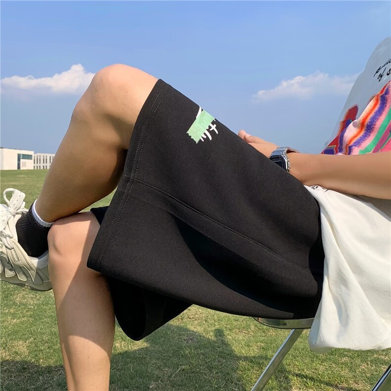 短裤男夏季新款美式高街嘻哈潮流休闲裤Q233P24,男装休闲裤,星座1116-2