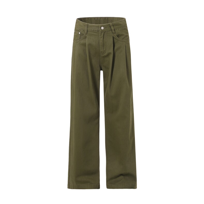 宽松裤子美式复古休闲裤男女潮牌廓形拖地纯棉裤日系水洗阔腿长裤，男装棉裤，星座301D(原星座1004-8）