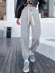 新款时尚百搭显瘦运动风休闲裤,女装休闲裤,L·H·X