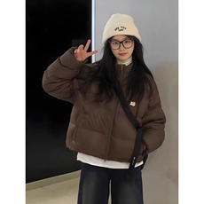 韩系棉服女2025新款冬季短款棉袄学生加厚保暖连帽棉衣外套，男装棉衣，星座218-8