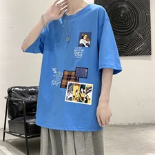 大皂港风夏季短袖t恤男潮流短袖A210—A8306-P28，男装T恤，星座210-3