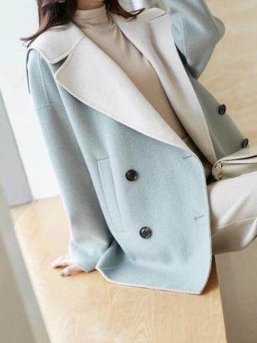 冬季新品双面羊绒大衣，女装，拉嘉图