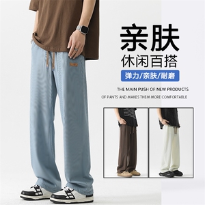 牛仔裤男美式高街潮牌宽松阔腿长裤春季百搭直筒 1109 特批37图片