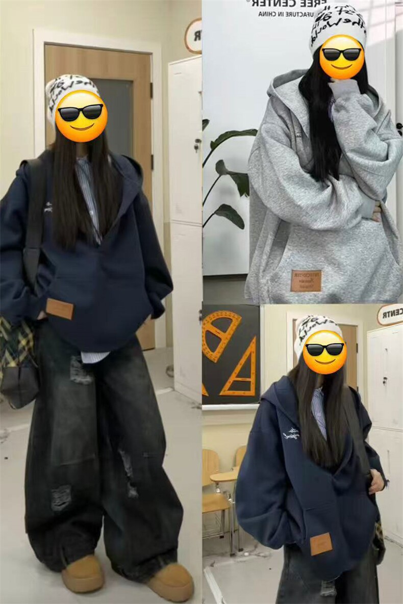 视频截图慎用!图片只做展示大货已到美式大V领连帽卫衣WY78069P68,男装卫衣,星座226-2