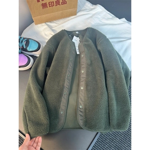 无领摇粒绒外套 GS03-P85 成分100聚酯纤维图片