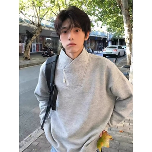 8018-P43 ins美式高街男女长袖T恤春秋季新款上衣图片