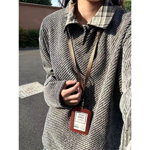 重磅Polo领百搭复古长袖卫衣男打底衫设计感513A PL2761特P30图片