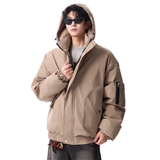 棉服男冬季新款港风宽松连帽棉衣MF9006-P90，男装棉衣，星座214-3