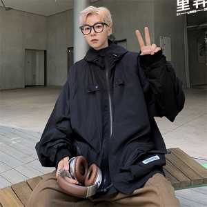 连帽冲锋衣夹克男秋季ins潮休闲防水外套JK09282-P65图片