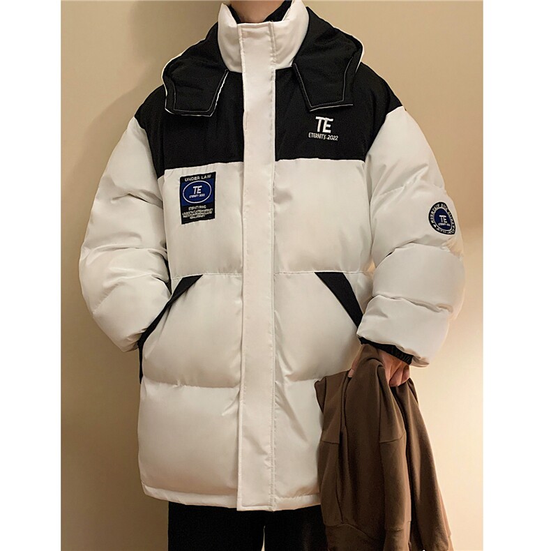 冬新款大码防风保暖羽绒棉服情侣中长款工装棉衣外套 D236 P148男图片