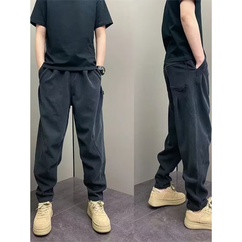 1506-1/KC731/P48工装裤软壳裤男士冬款加绒保暖束脚冲锋裤,男装棉衣,星座1506-1
