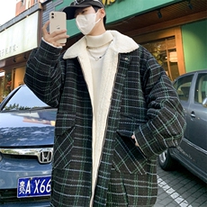 羊羔毛棉服男冬季新款休闲外套潮牌棉衣棉袄M133P120控158，男装棉衣，电商A157