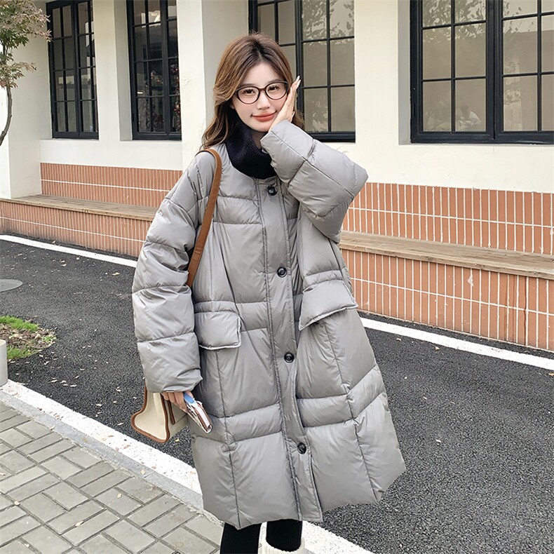 数据好  灰色针织拼接50绒羽绒服外套1255P295K428图片
