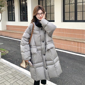 数据好  灰色针织拼接50绒羽绒服外套1255P295K428图片