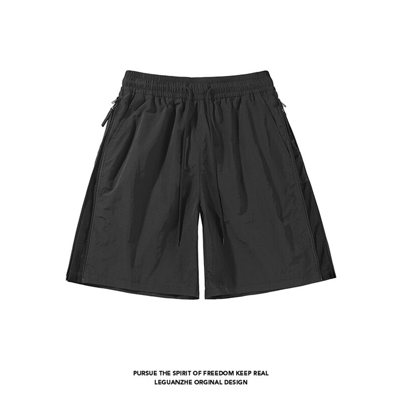 2025夏季新款白底大码拉链网格速干短裤M-5XLHK25396-特P25,男装牛仔裤,电商A022