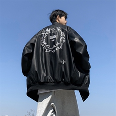 Wt023-P75美式复古高质量皮衣外套，男装夹克，星座1501-1