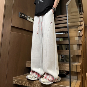 2026春节新款男士宽松直筒卫裤百搭情侣休闲裤WK2086特P39图片