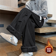 抖音品质拼接结构设计华夫格加厚休闲裤B315-K25900JR-特p45控88，男装休闲裤，电商B315