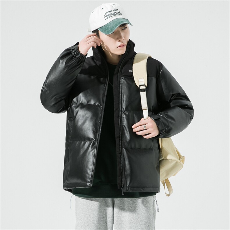 加厚皮棉衣男冬季立领休闲男士棉服拼接棉袄潮流A266-P01-P80,男装棉衣,电商A266