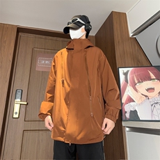 户外秋装新款登山港风防水多拉链冲锋衣男夹克潮外套016-P40，男装夹克，电商A128