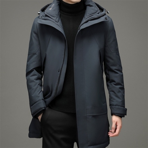 新款2023冬季羽绒服男装保暖灰鸭绒外套中年爸爸装YYYR3057-P295图片