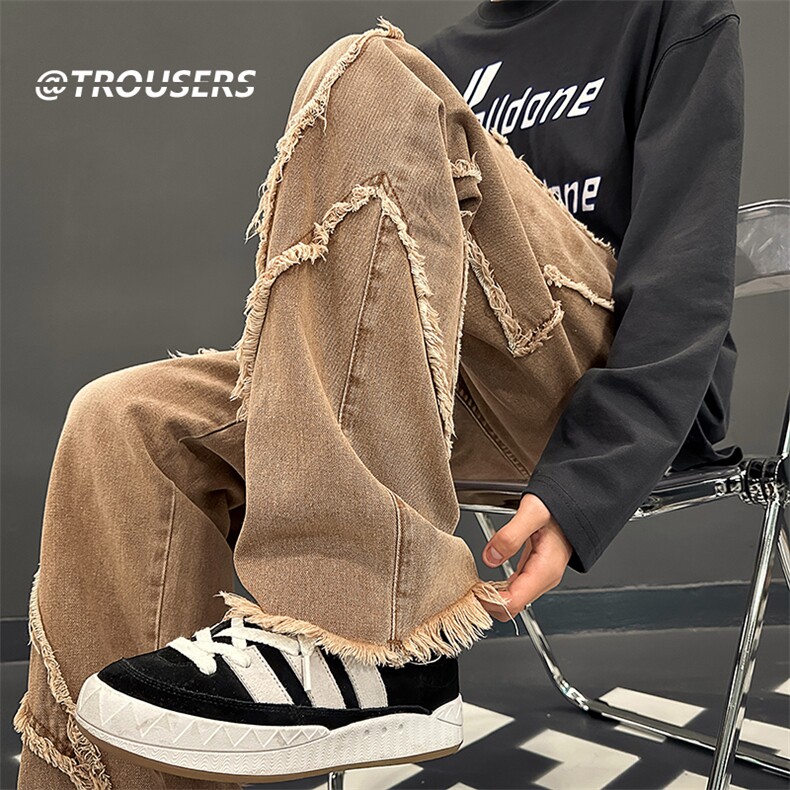 B258-K2330-P60控78美式五角星牛仔裤78%22%聚酯纤维,男装牛仔裤,电商B258