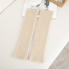 2025年秋季新款百搭女士长款粗条双股加厚半指手套，手套，窄众羊绒