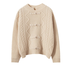 时尚儿童毛衣女童秋冬新款加厚保暖针织衫洋气打底衫甜美公主风，童装毛衣，宏杨羊绒