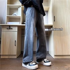 XZ616秋季新款重磅水洗缉明线弯刀牛仔长裤TY1105特P40控78，男装休闲裤，星座512A（原616）