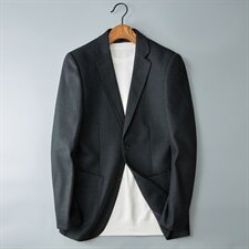 2020男士秋冬毛呢西装上衣单件外套商务休闲纯色西服87P155，男装西服，电商D225