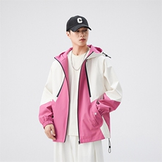 秋季新款宽松夹克男撞色三防冲锋衣外套DSA157B-JK7831-P75，男装夹克，电商A157B