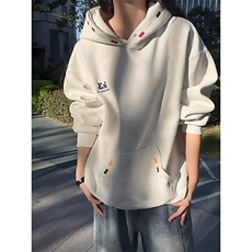 重工刺绣卫衣男美式重磅硬挺boxy廓形连帽衫青岛即墨外套W07，女装短外套，星座516A