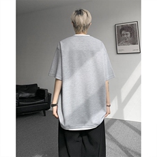 现货DX10140-特P38控78美式假俩件T恤领短袖男大码休闲半袖，男装T恤，电商A059