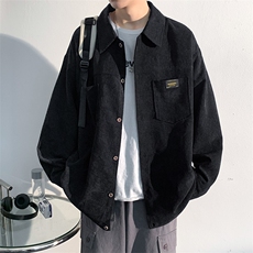 TC102港风复古衬衫男生新款套装痞帅宽松外穿衬衣外套，男装衬衫，星座308A-1（原309B-1）