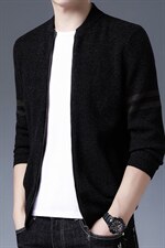 2023春秋季新款立领商务休闲夹克男宽松条纹上衣中年薄款外套，男装夹克，电商B212（原钱塘6029）
