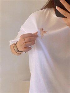 新款，小天使前后印花T图片