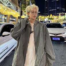 JK8632-P64vibe机车风牛仔夹克男秋季新款，男装夹克，电商B323A