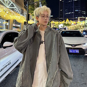 JK8632-P64 vibe机车风牛仔夹克男秋季新款图片