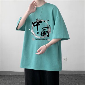 DX17134-P20纯短袖t恤男大码半袖打底衫宽松体恤衫大皂风