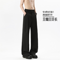 2026春季新款无影墙美式微喇拼接西裤M-5XLHK26051-特P30，男装西裤，电商A022