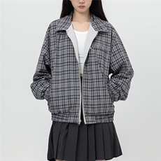 气质翻领小香风外套春秋新款女设计感休闲夹克上衣WT815-P95，男装夹克，星座208-5