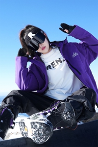 加厚双板防水防风保暖滑雪服男中性风加棉加厚外套M77-P160控248图片