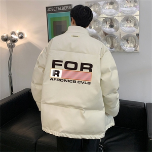 均可提供短视频 高品质港风FOR英文PU皮加厚棉衣PM124-p110控148图片