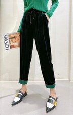 秋款高品质丝绒裤，纯黑，不容倒绒，不泛白M一XXL，其它，简 影