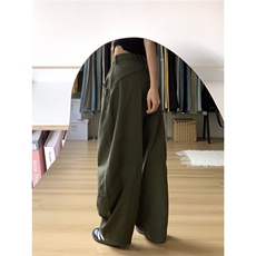 美式复古弯刀休闲裤K2489-P60，女装休闲裤，星座703