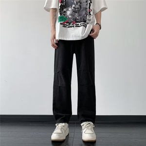 青春流行ins男直筒水洗牛仔裤B9042 P43图片
