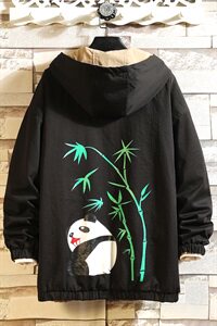 709-JK99-P100 20秋款 港风情侣双面穿印花休闲夹克外套图片